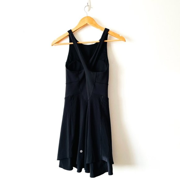 SOLD Lululemon Court Crush Dress in Black Size 8 - Picture 8 of 11